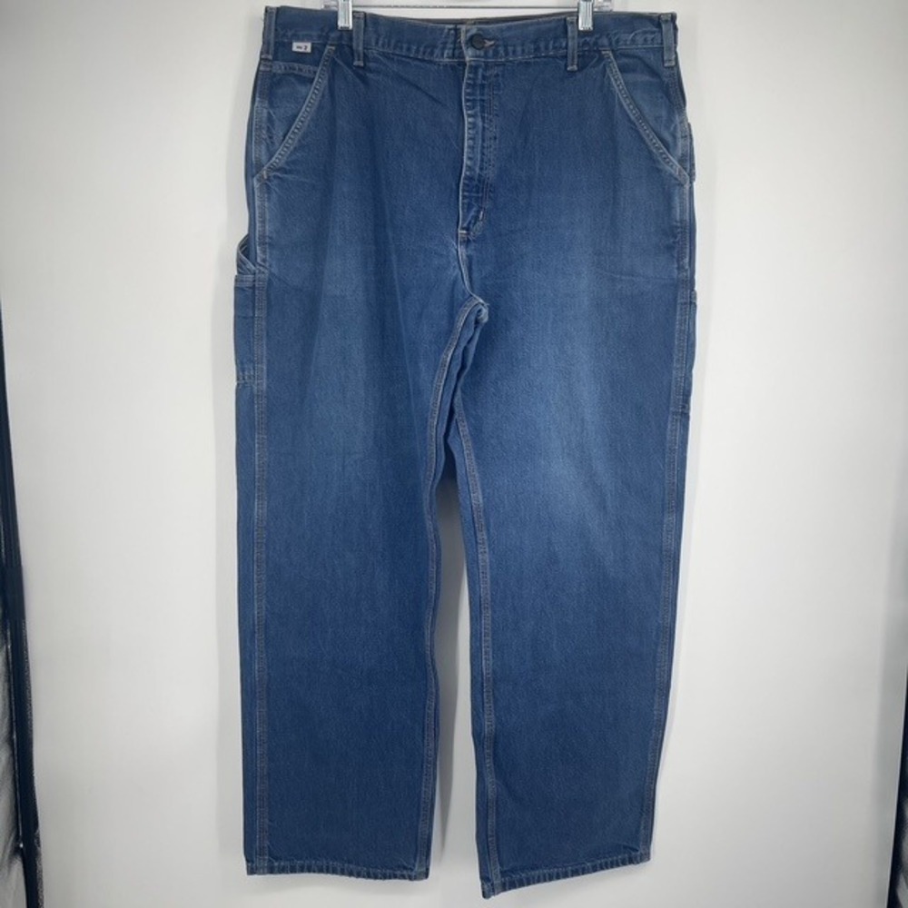 Carhartt FR Men's Flame Resistant Blue Work Jeans Cotton Carpenter Size 40 x 32‎